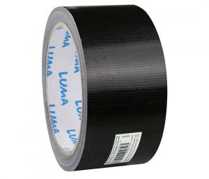 Lepící páska textilní 50mm x10m tlaková černá LUMA