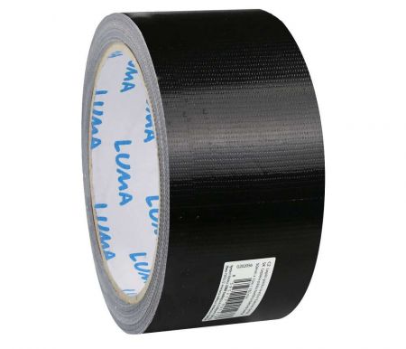 Lepící páska textilní 50mm x10m tlaková černá LUMA