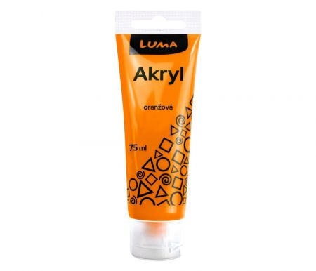 Barva akrylová oranžová 75ml 