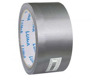 Lepící páska textilní 50mm x10m tlaková stříbrná LUMA