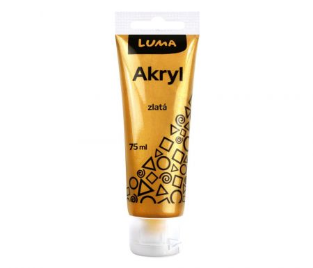Barva akrylová METAL zlatá 75ml