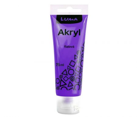 Barva akrylová fialová 75ml