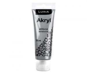 Barva akrylová METAL stříbrná 75ml