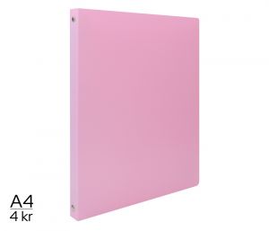 Pořadač LUMA A4 pastel 4 kroužkový fialový