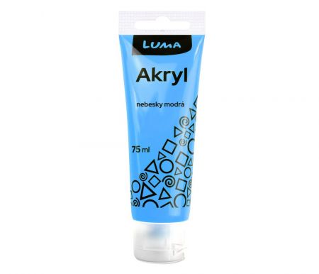 Barva akrylová modrá nebesky 75ml 