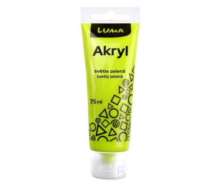 Barva akrylová světle zelená 75ml