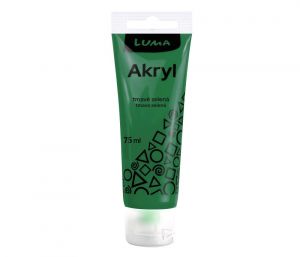 Barva akrylová tmavě zelená 75ml