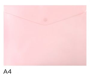 Obal spisový s klopou a drukem A4 pastel LUMA, růžový