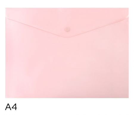Obal spisový s klopou a drukem A4 pastel LUMA, růžový