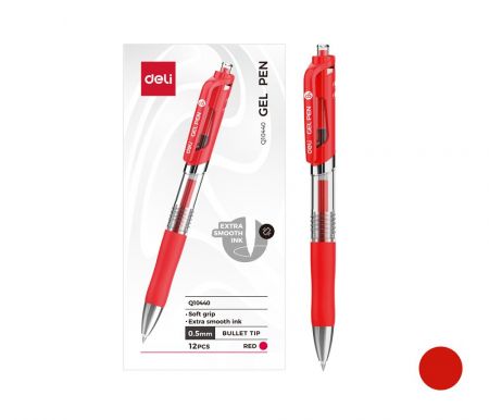 Gelové pero DELI S01 červené (DELI EQ10440) 