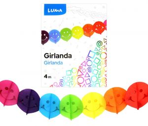 Girlanda 4m SMILE LUMA
