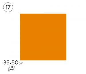 Papír barevný 35 x 50cm oranžový