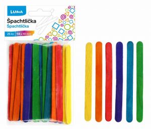Špachtlička malá barevná, 25ks LUMA
