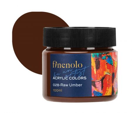 Barva akrylová 100ml, jantarová FINENOLO DELI EC17-RU