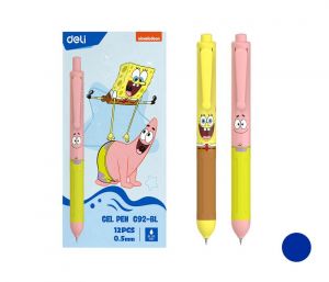 Propiska gelová SPONGEBOB DELI EG92-BL modrá mix