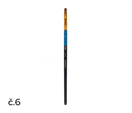 Štětec syntetický plochý č.  6 DELI EC409-6