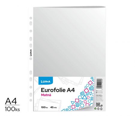 Eurofólie A4 - matná 100ks LUMA