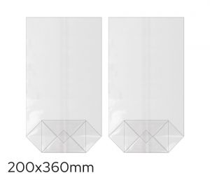 Sáček celofán 200 x 360mm, křížové dno LUMA