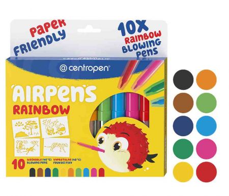 Foukací fixy CENTROPEN 1500/10 sada RAINBOW