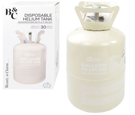 Helium 2,5l jednorázové - 30 balónků