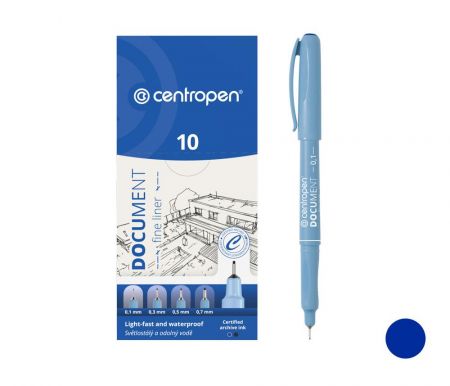 Popisovač CENTROPEN 2631 liner 0,1mm modrý