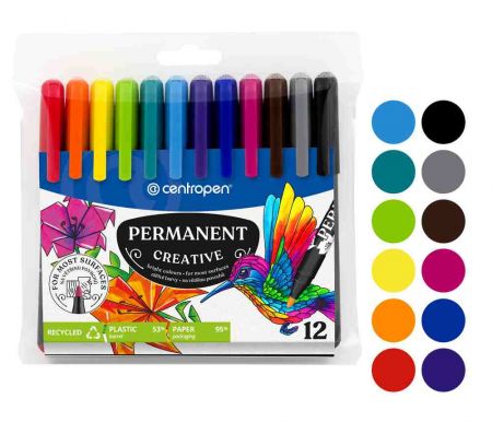 Popisovač CENTROPEN 2896/12 sada permament kreativ