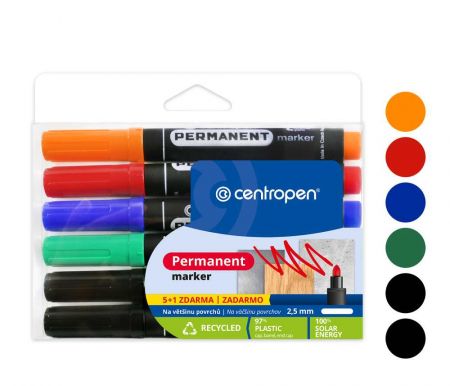 Popisovač CENTROPEN 8566/5+1 sada