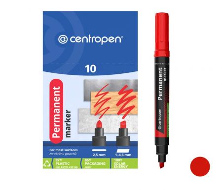 Popisovač CENTROPEN 8576 zkosený červený