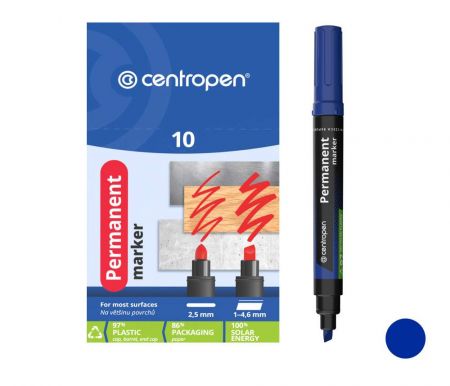 Popisovač CENTROPEN 8576 zkosený modrý