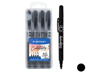Popisovač CENTROPEN 8772/4 sada černý kaligraf
