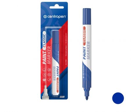 Popisovač CENTROPEN 9100 modrý LAKOVÝ značkovač