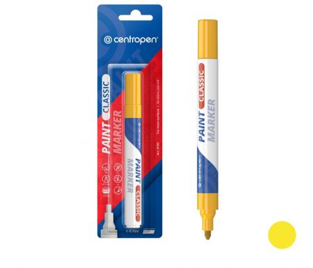 Popisovač CENTROPEN 9100 žlutý LAKOVÝ značkovač