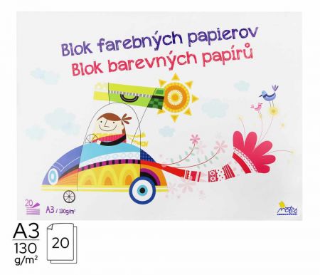 Skicák A3 S32-blok barev.pap.2x10