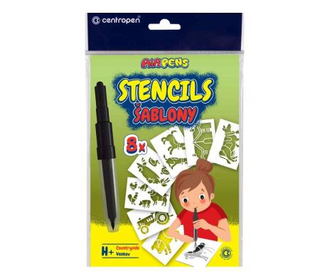 Šablony na foukací fixy CENTROPEN set H+