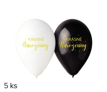OB balónky GS110 Krásné narozeniny (5ks)