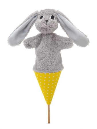 Králík 36 cm, kornoutový maňásek