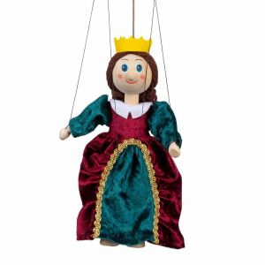 Královna 20 cm, dřevěná loutka