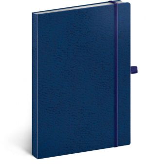 Notes Vivella Classic modrý/modrý, tečkovaný, 15 x 21 cm / A-5985