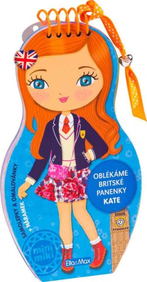 Oblékáme britské panenky KATE omalovánky