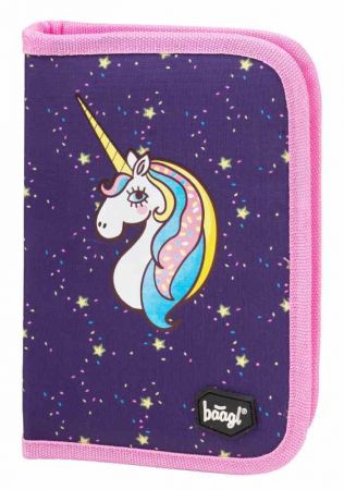 Školní penál klasik dvě chlopně Unicorn - BAAGL