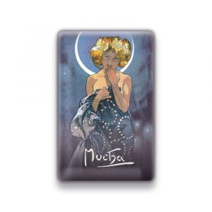 Magnet Alfons Mucha – Luna, 54 × 85 mm