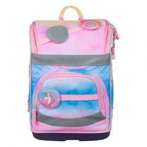 BAAGL Školní aktovka Zippy Plus Rainbow Unicorn GRS