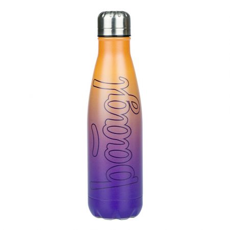 BAAGL Termoláhev s kovovým víčkem Gradient žluto-fialová, 500 ml