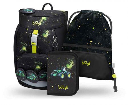 BAAGL SET 3 Airy Traktor: batoh, penál, sáček GRS