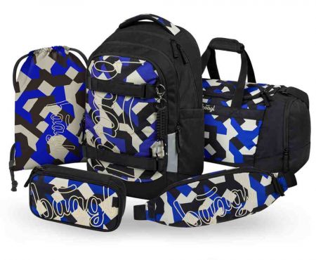 BAAGL SET 5 Skate Max Variety: batoh, penál, sáček, sportovní taška, ledvinka GRS