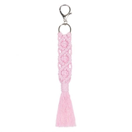 BAAGL Přívěsek Macrame růžový