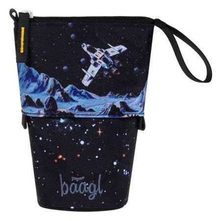 BAAGL Školní penál Pastelkovník Pixel Space GRS