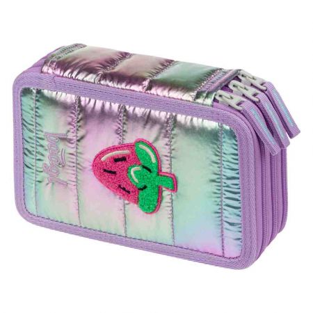 BAAGL Školní penál třípatrový Lavender