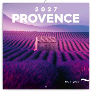 Kalendář nástěnný poznámkový Provence 2027, 30cm x 30cm, PGP-36339-V