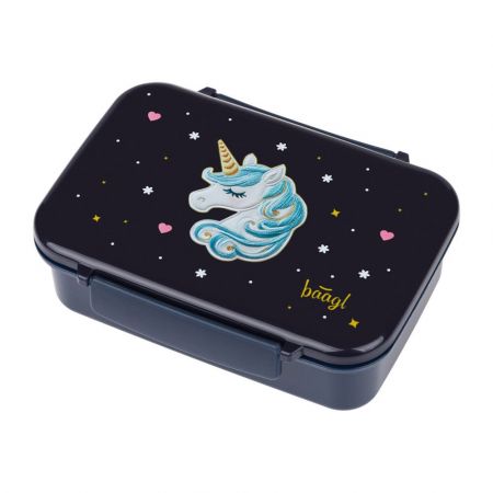 BAAGL Box na svačinu s přihrádkami Unicorn Gold